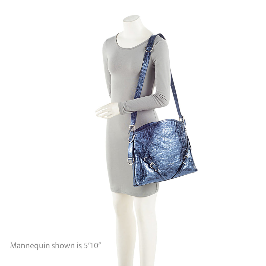 Givenchy Metallic Leather Voyou Medium Hobo