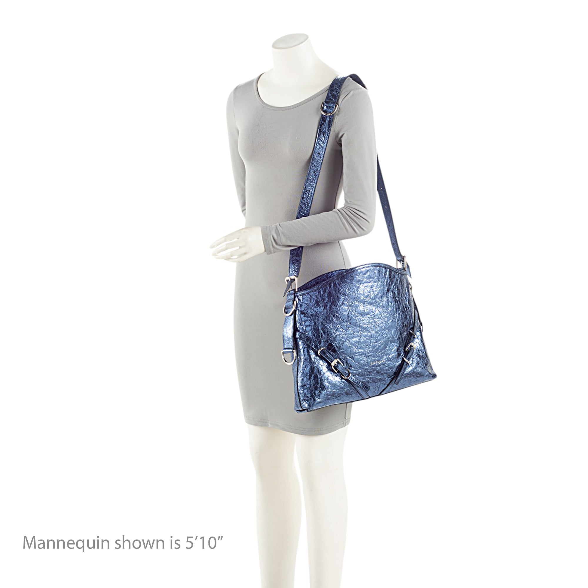 Givenchy Metallic Leather Voyou Medium Hobo