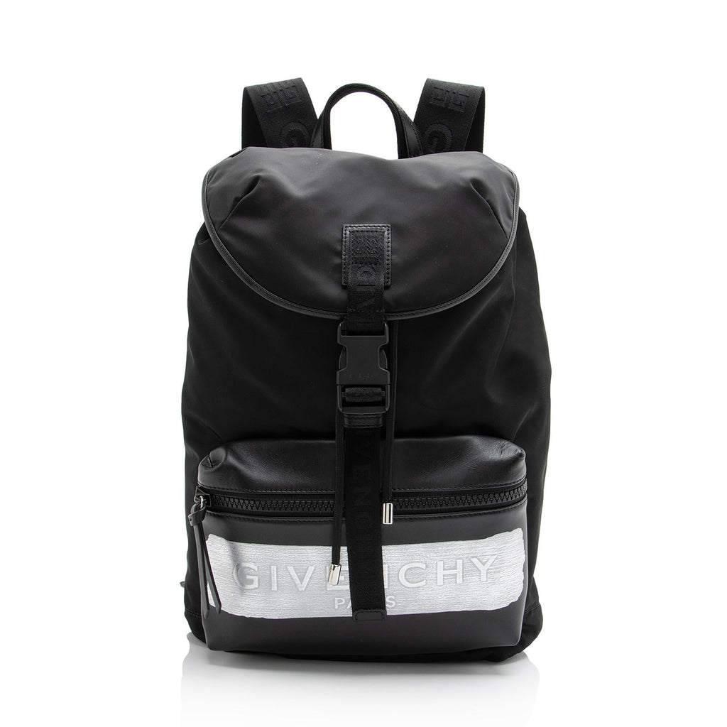 Givenchy Nylon Latex Light 3 Logo Backpack (SHF-23659)