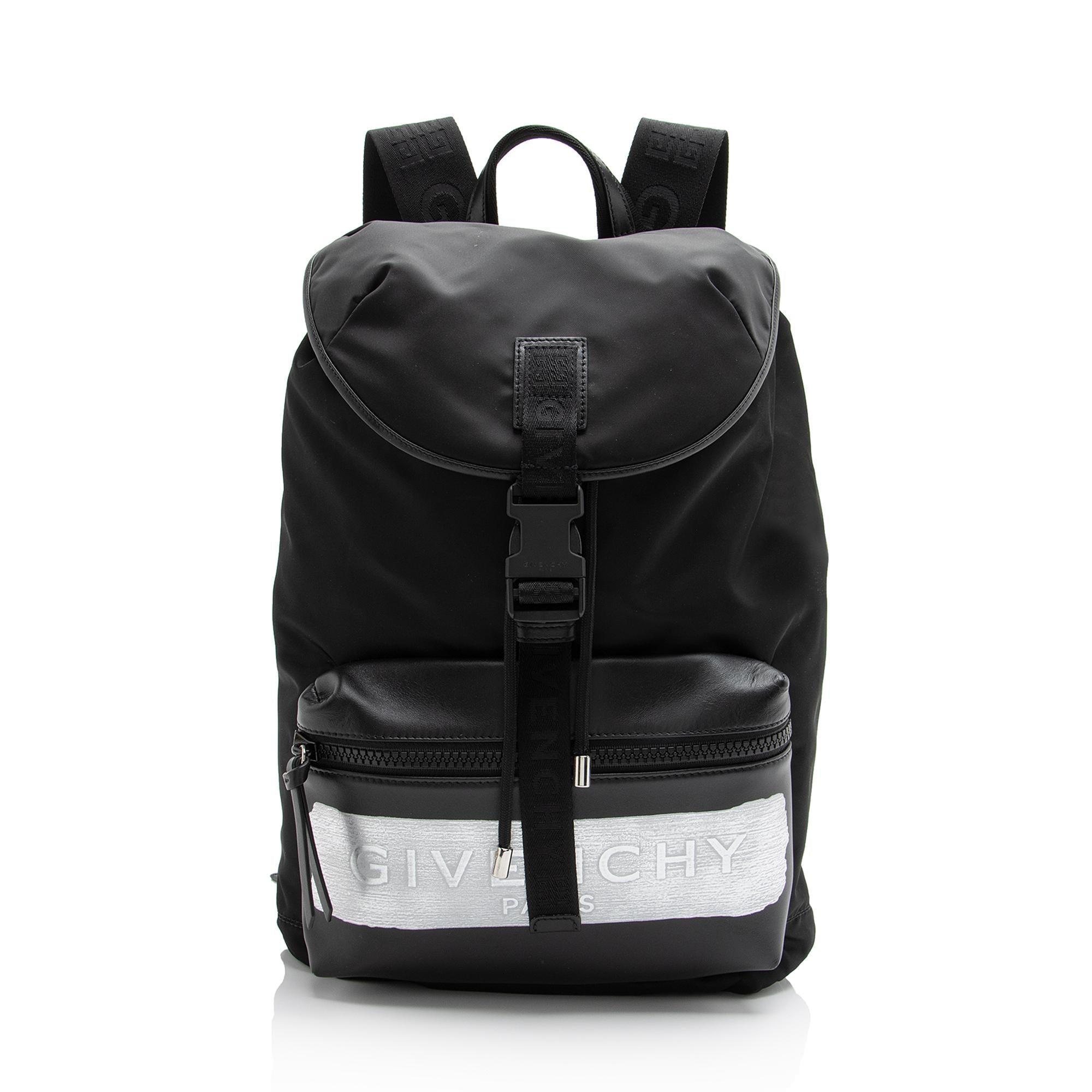 Givenchy Nylon Latex Light 3 Logo Backpack (SHF-23659)