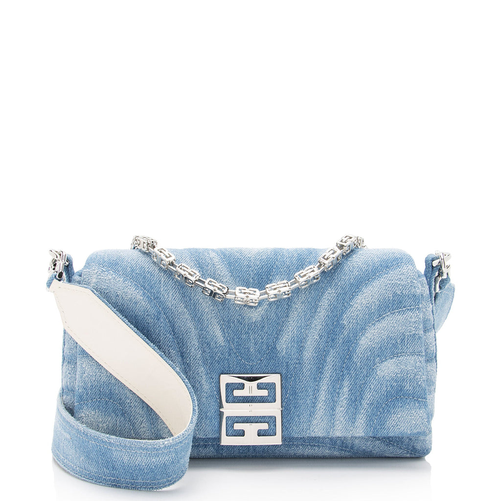 Givenchy Quilted Denim 4G Crossbody Bag (SHF-pf04SO)