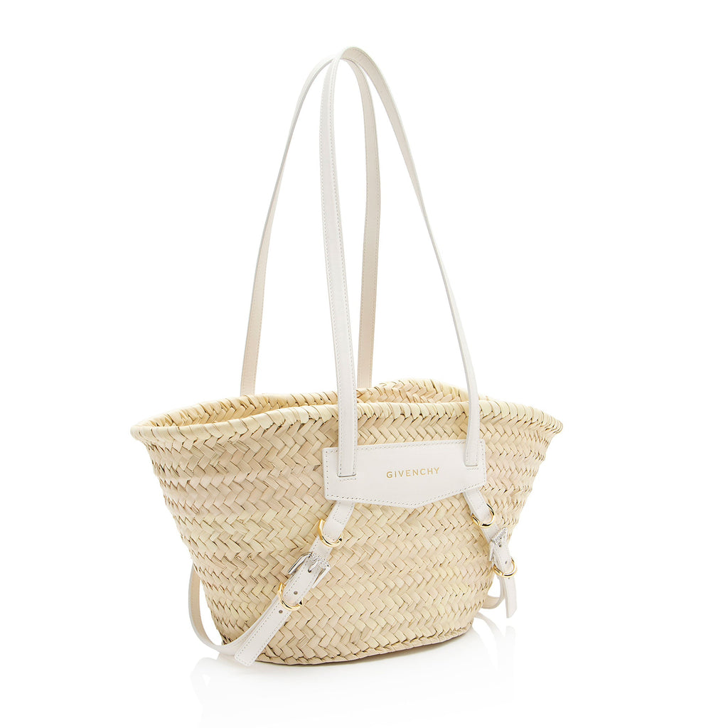Givenchy Raffia Voyou Small Basket Bag