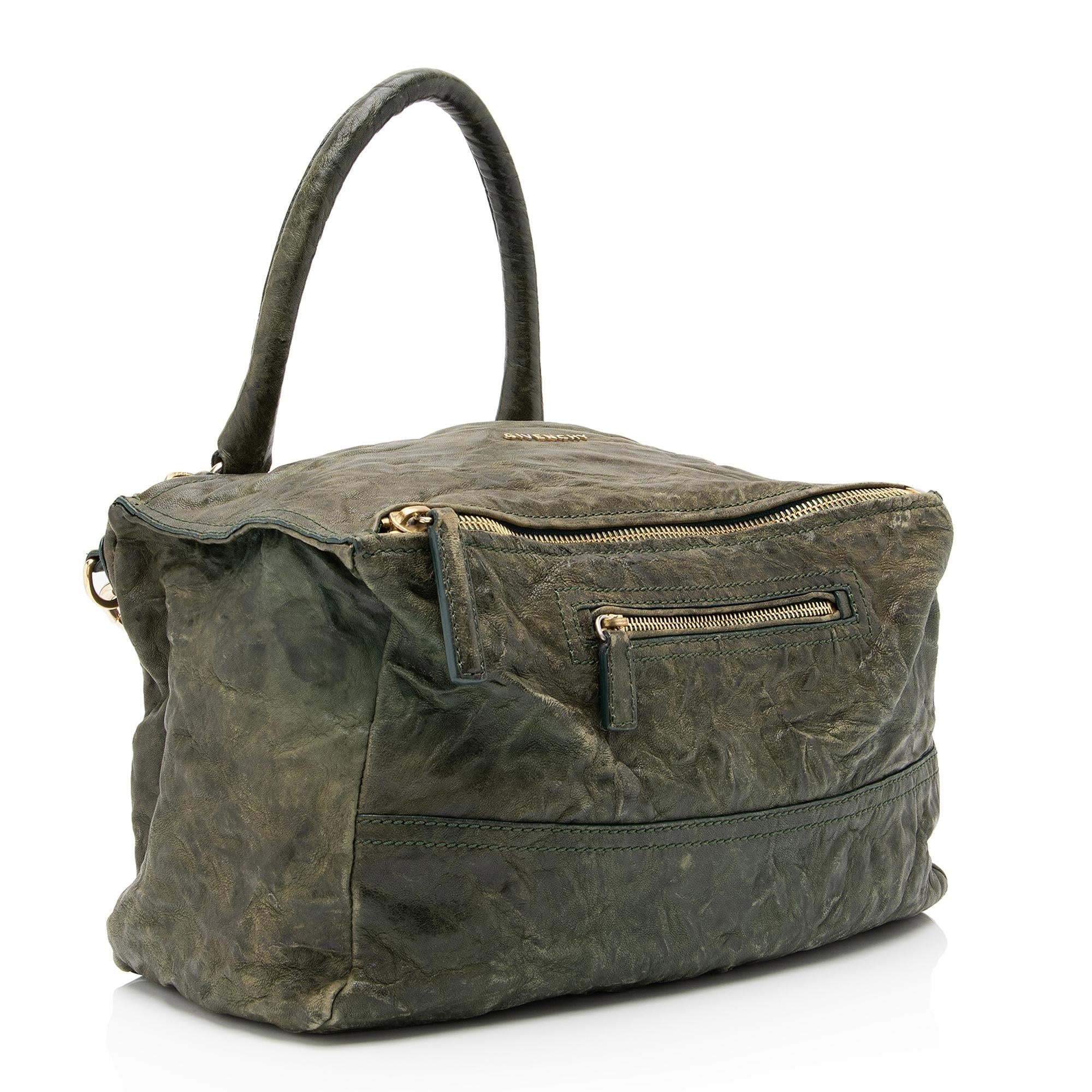 Givenchy Sheepskin Pepe Pandora Medium Shoulder Bag (SHF-q5M1ac)