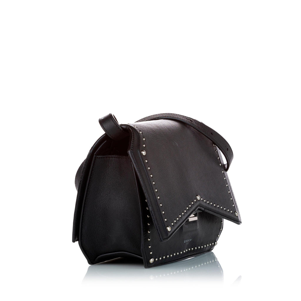 Givenchy Studded Bow Cut Leather Shoulder Bag (SHG-27612)