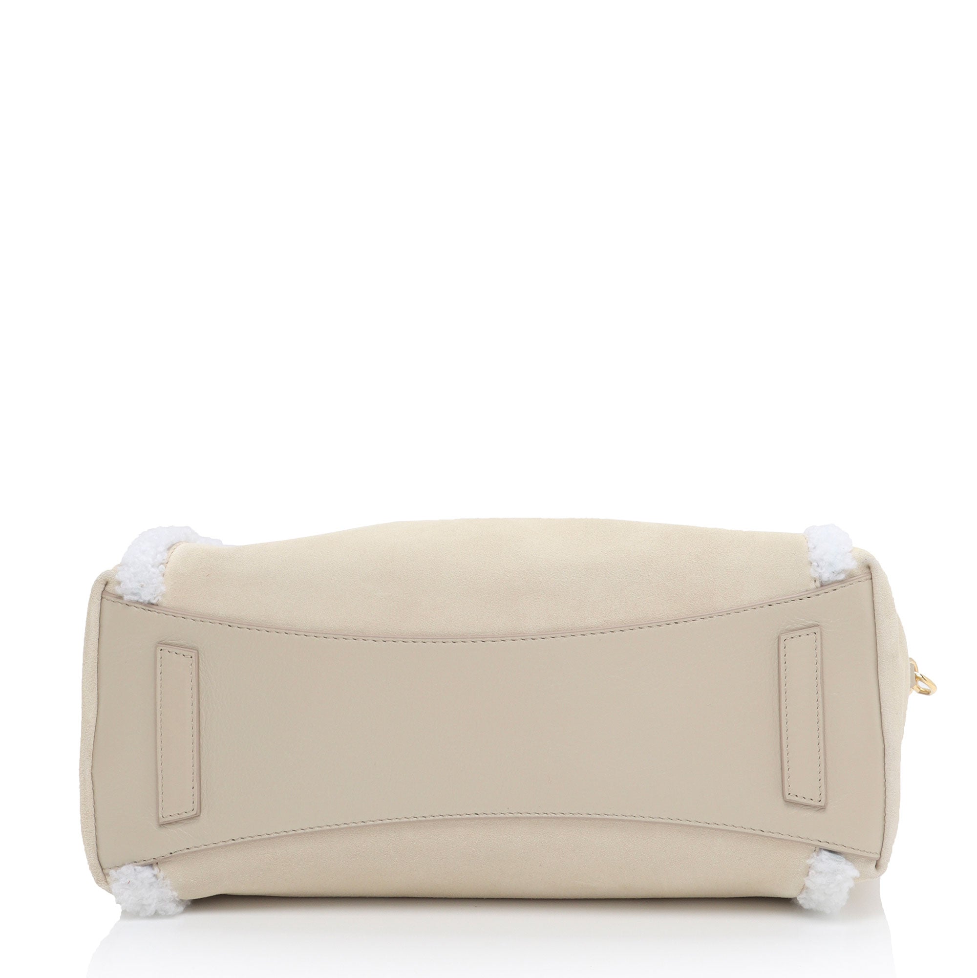 Givenchy Suede Shearling Antigona Small Satchel (SHF-aB1k6L)
