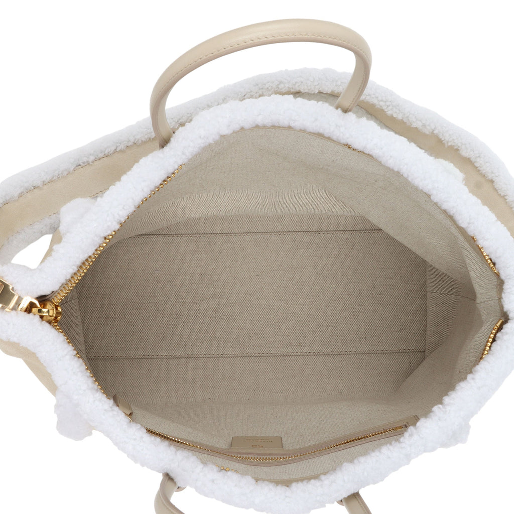 Givenchy Suede Shearling Antigona Small Satchel (SHF-aB1k6L)