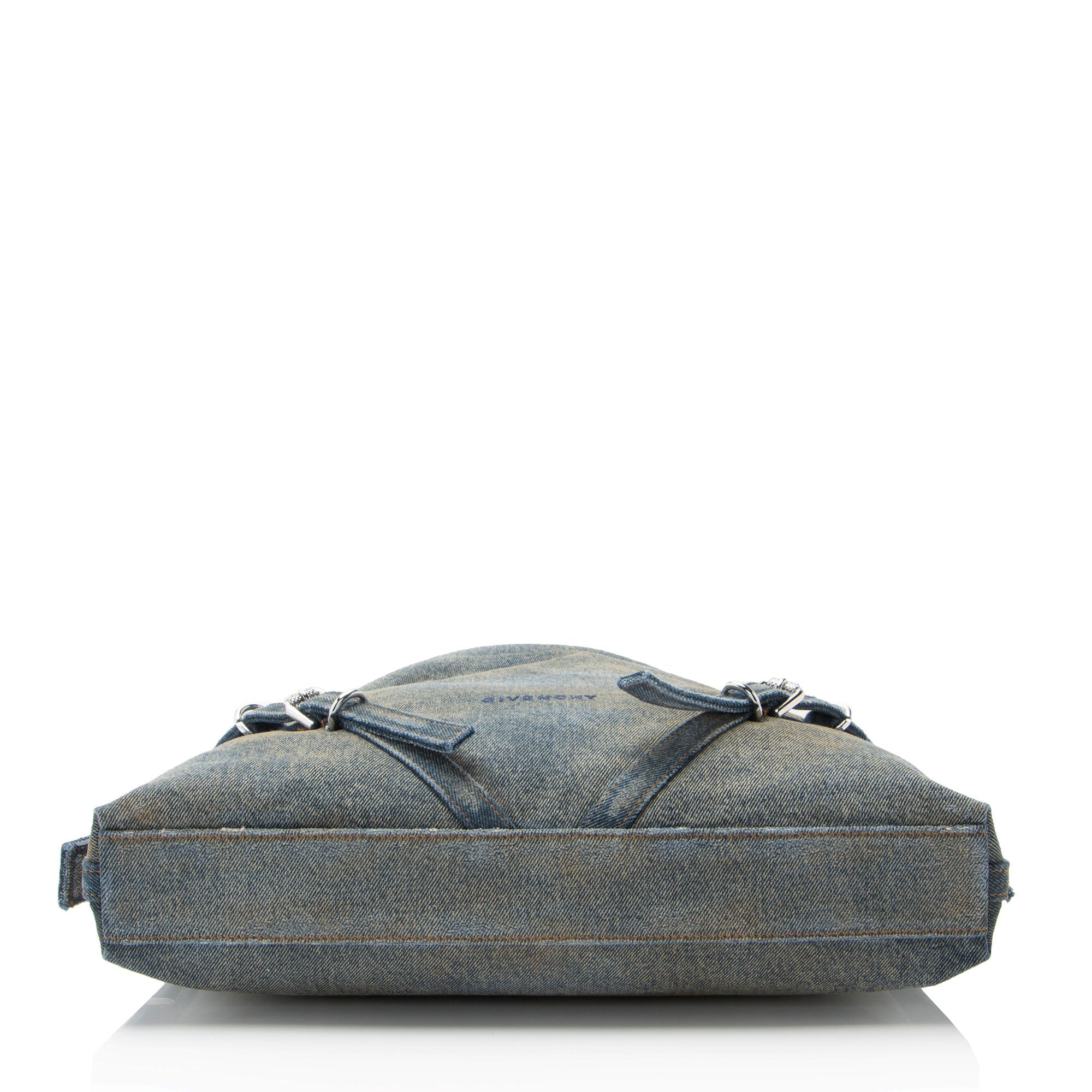 Givenchy Washed Denim Voyou Medium Shoulder Bag