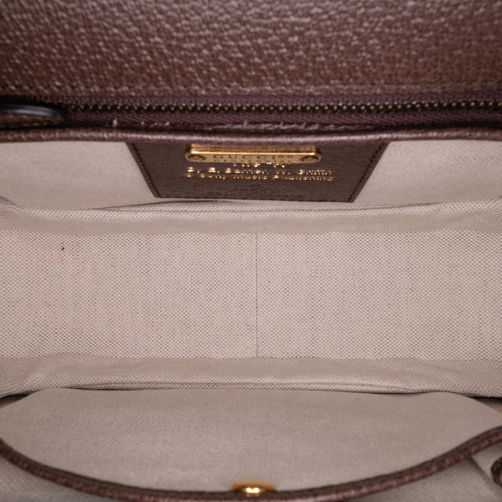 Gucci 100th Anniversary Medium Canvas 1947 Bamboo Top Handle Bag