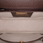 Gucci 100th Anniversary Medium Canvas 1947 Bamboo Top Handle Bag