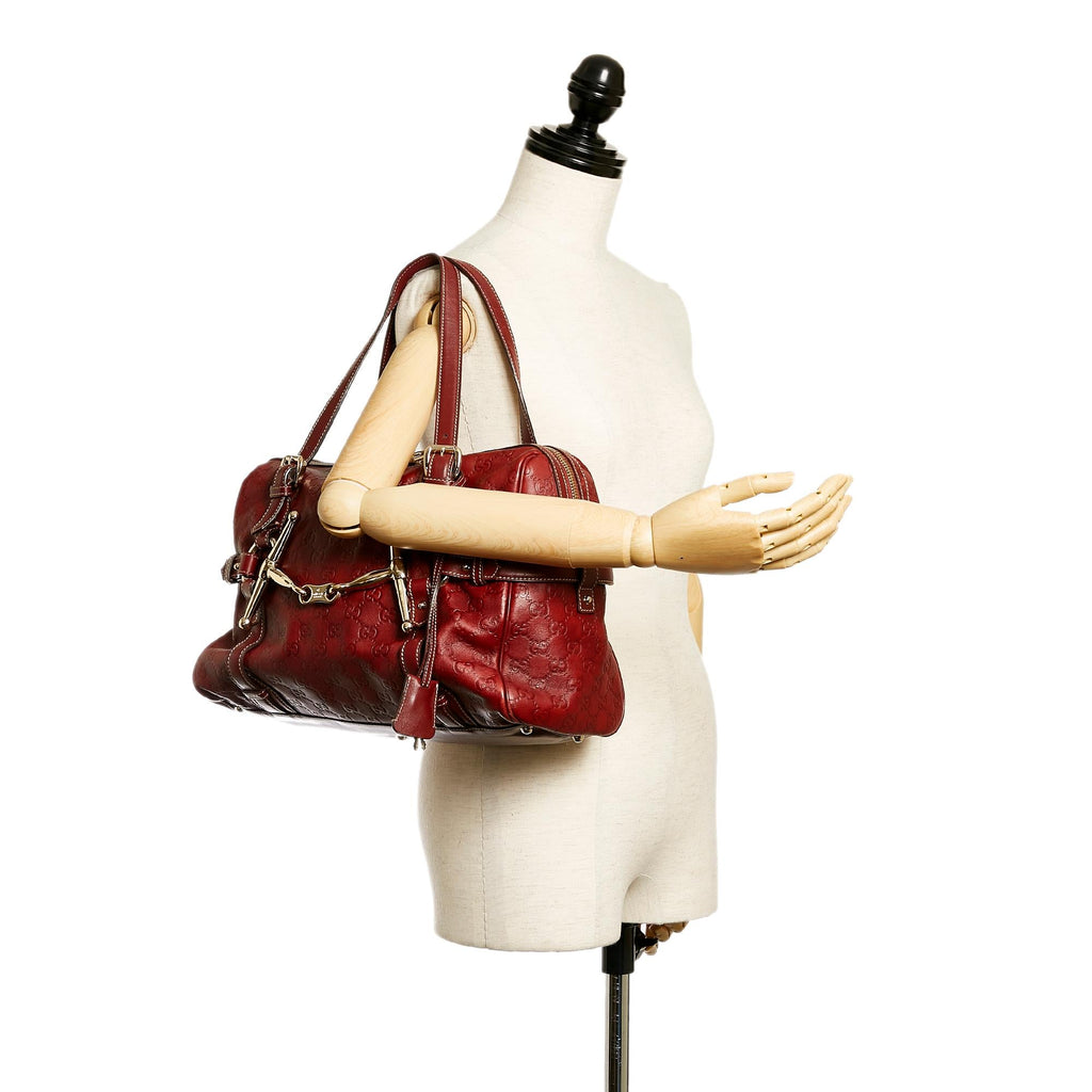 Gucci 85th Anniversary Guccissima Leather Boston Bag (SHG-28051)