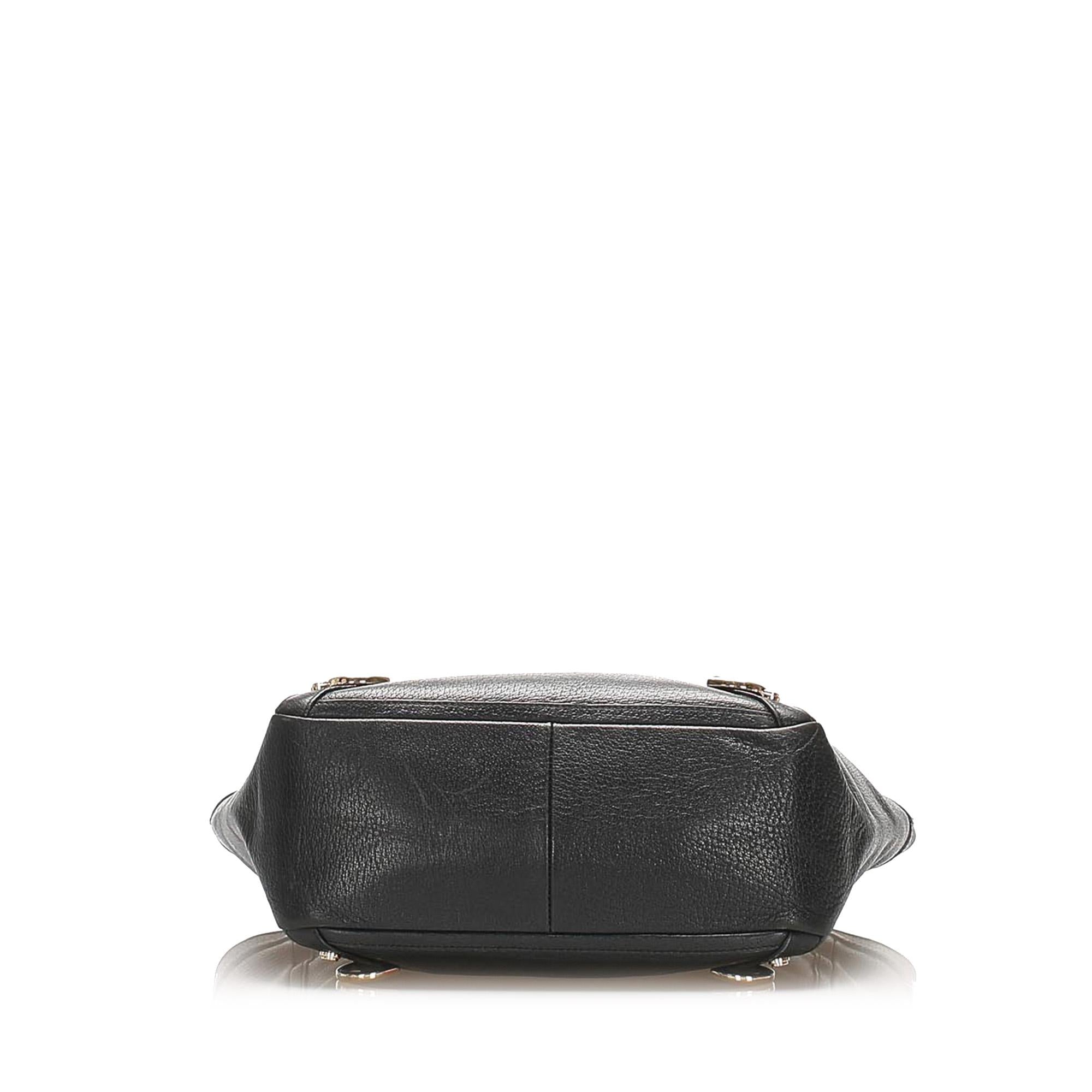 Gucci Abbey-D Ring Leather Handbag (SHG-22400)