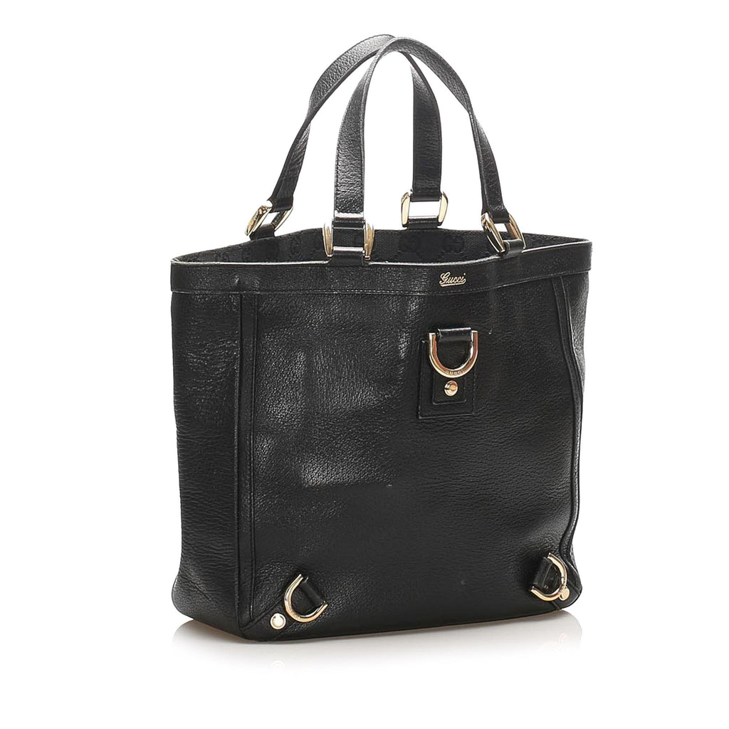 Gucci Abbey-D Ring Leather Handbag (SHG-22400)