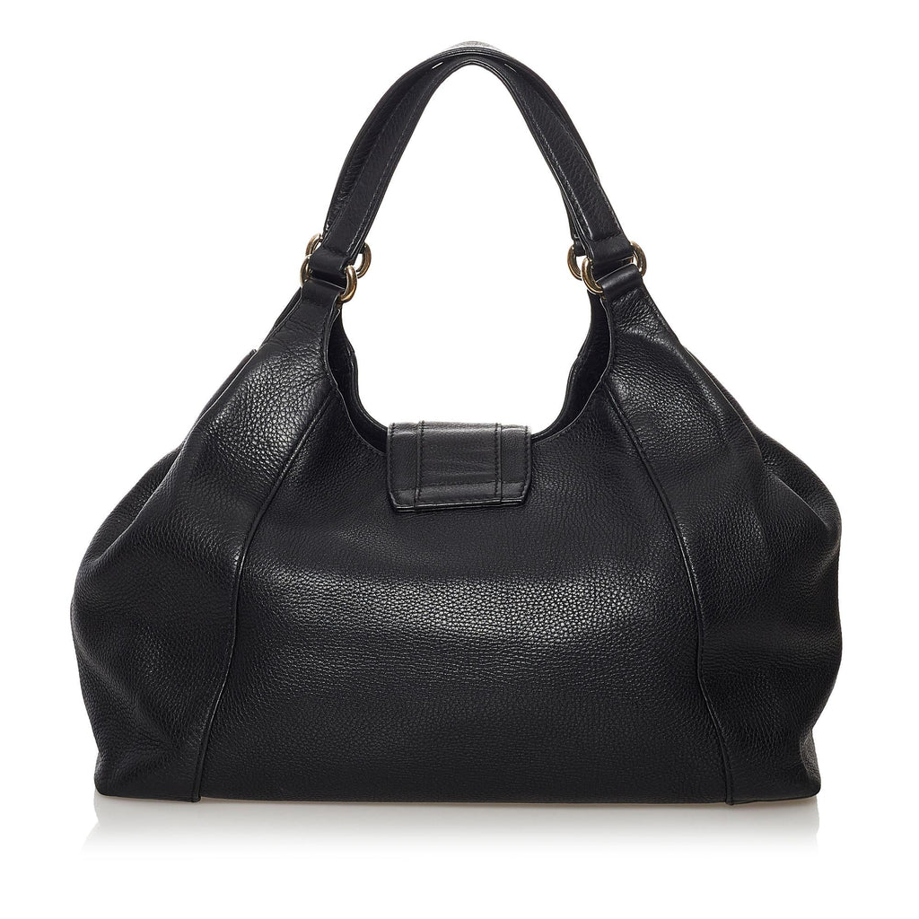 Gucci Abbey D-Ring Leather Shoulder Bag (SHG-32725)