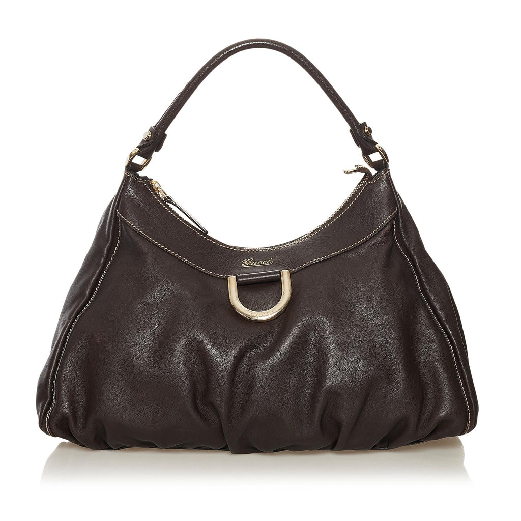 Gucci Abbey D-Ring Leather Shoulder Bag (SHG-34346)