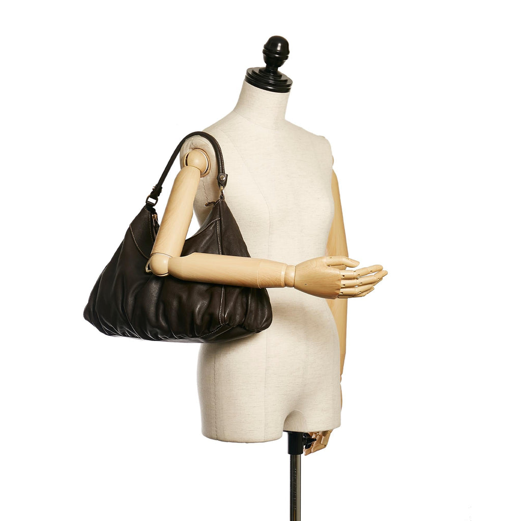 Gucci Abbey D-Ring Leather Shoulder Bag (SHG-34346)