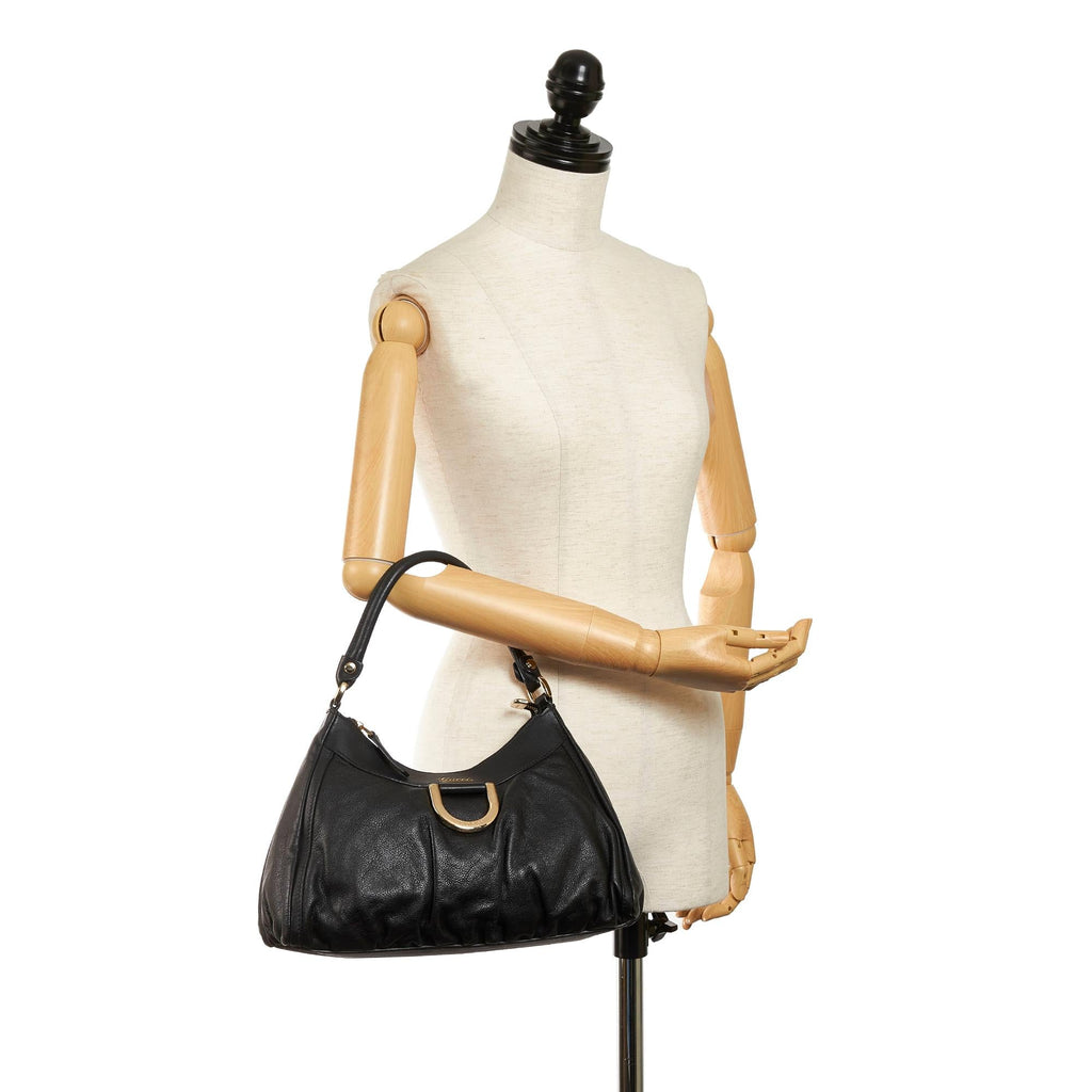 Gucci Abbey D-Ring Leather Shoulder Bag (SHG-37613)