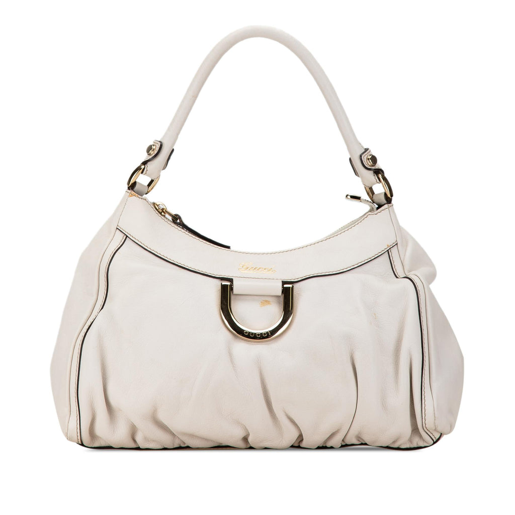 Gucci Abbey D-Ring Leather Shoulder Bag (SHG-TpZLhT)