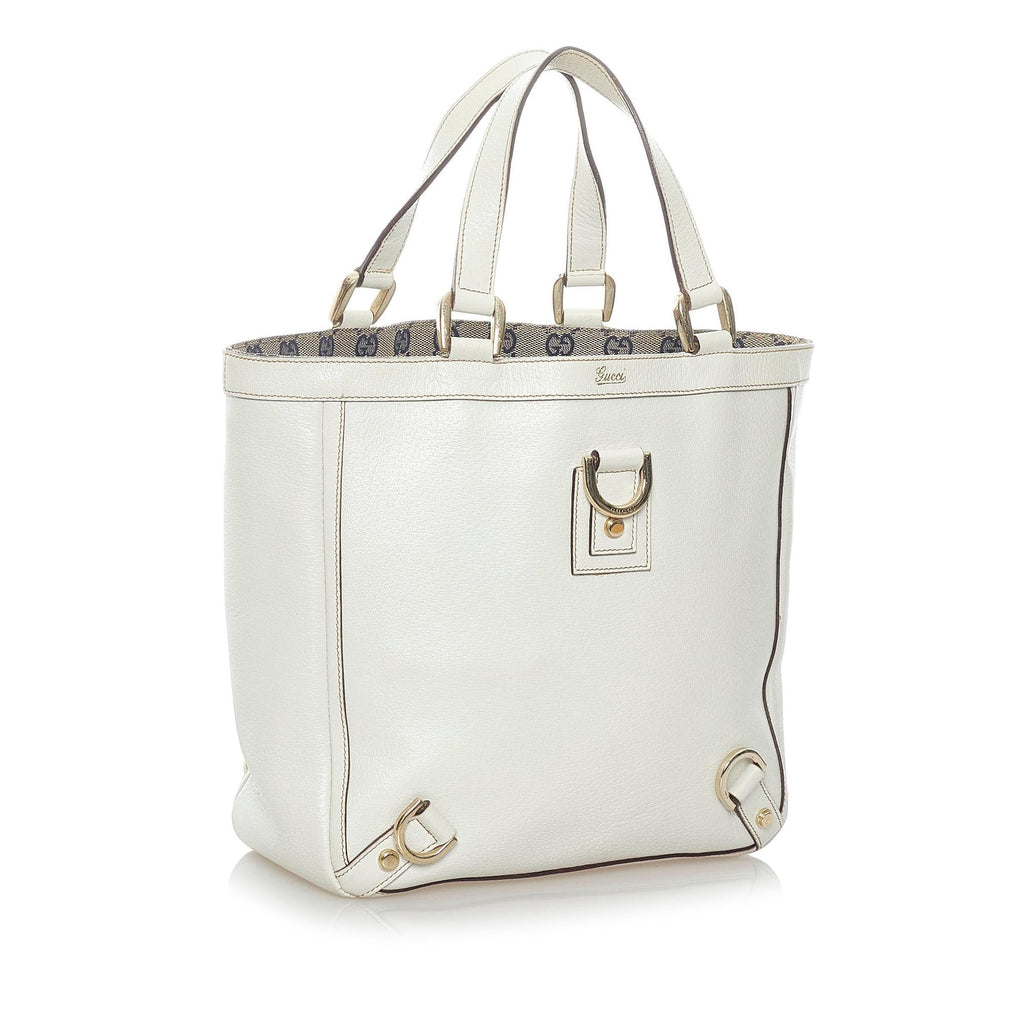 Gucci Abbey-D Ring Leather Tote (SHG-37761)