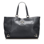 Gucci Abbey D-Ring Leather Tote (SHG-qhPuxB)