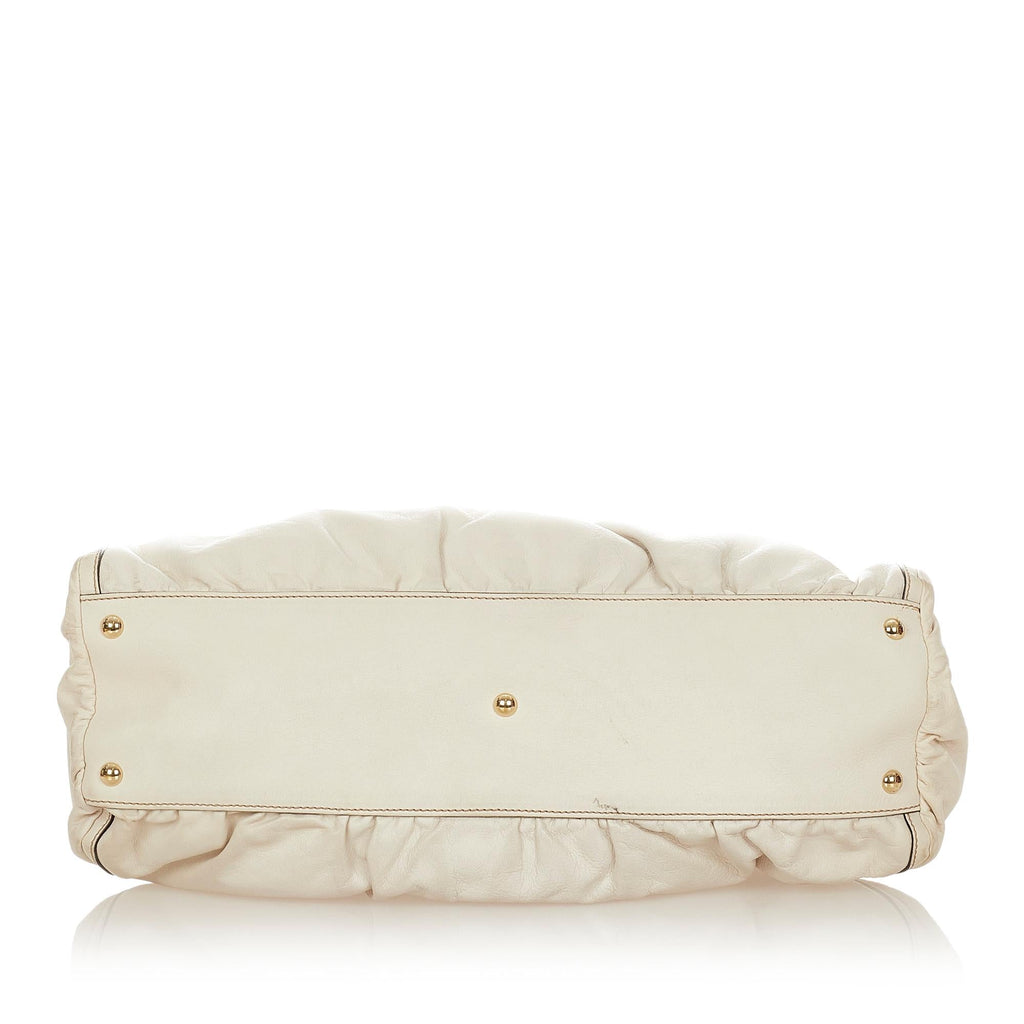 Gucci Abbey D-ring Leather Shoulder Bag (SHG-25133)