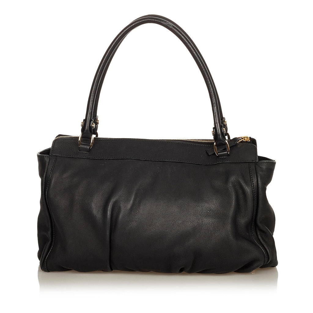 Gucci Abbey D-ring Leather Shoulder Bag (SHG-31845)
