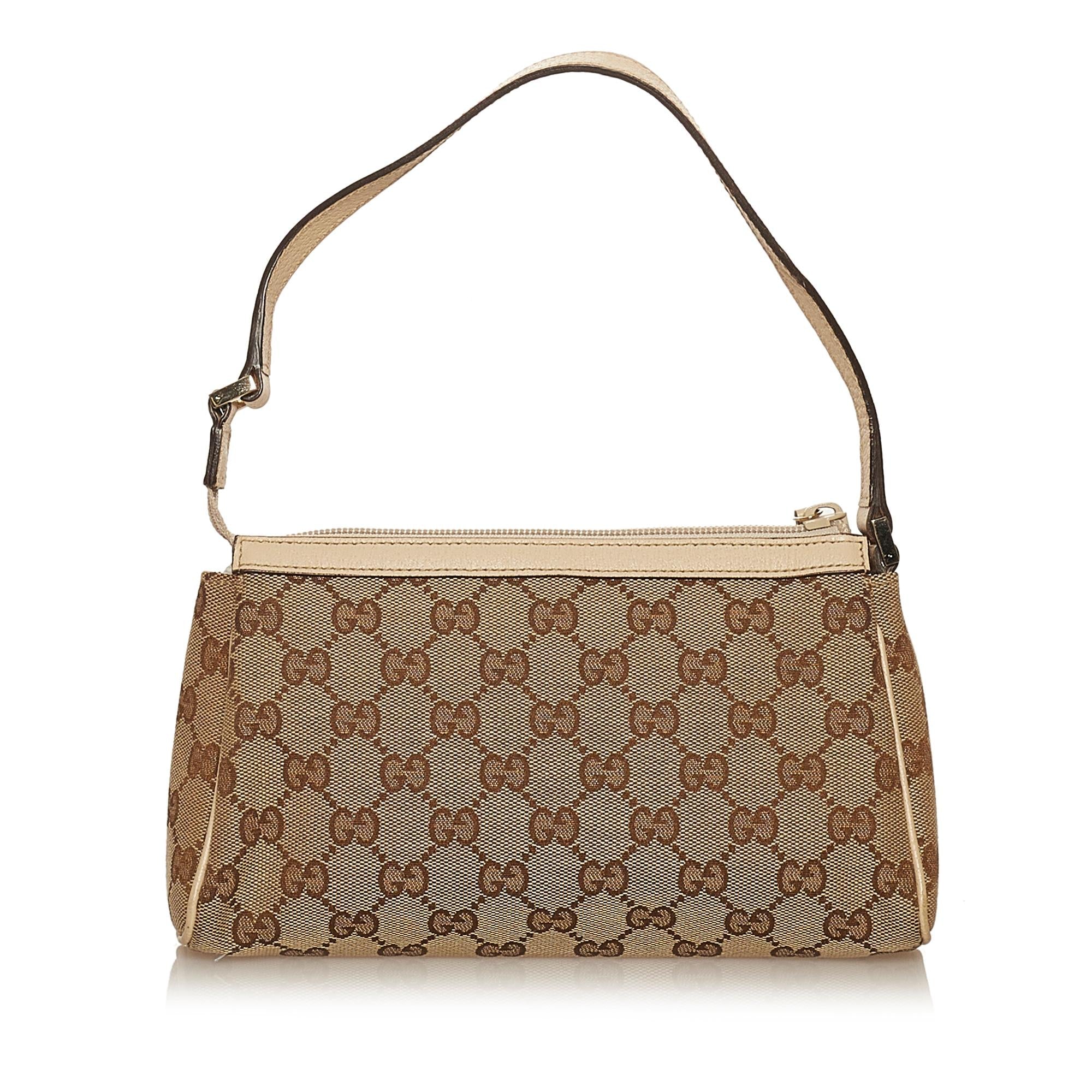 Gucci Abbey GG Canvas Baguette (SHG-29370)