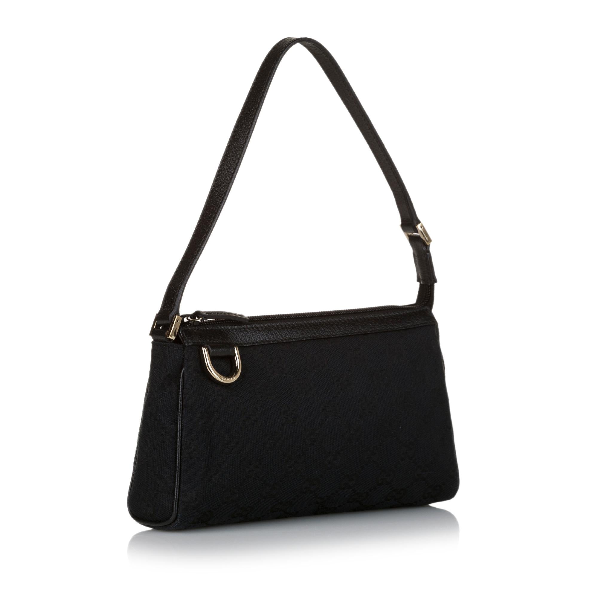 Gucci Abbey GG Canvas Baguette (SHG-34885)