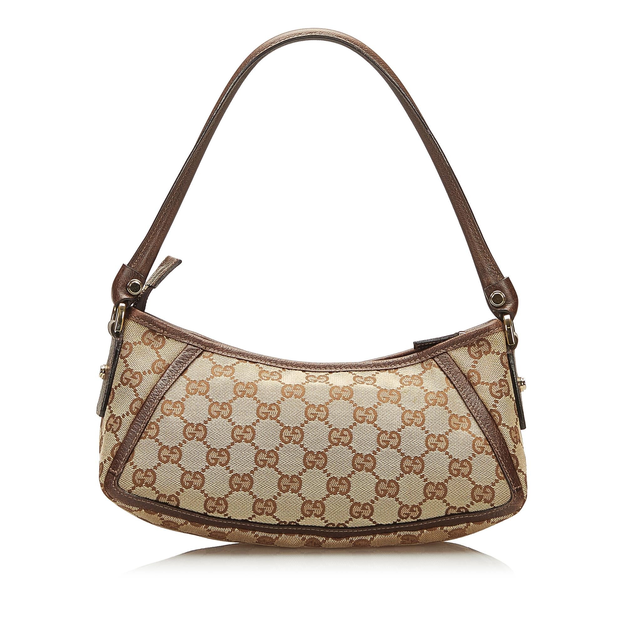 Gucci Abbey GG Canvas Baguette (SHG-35505)