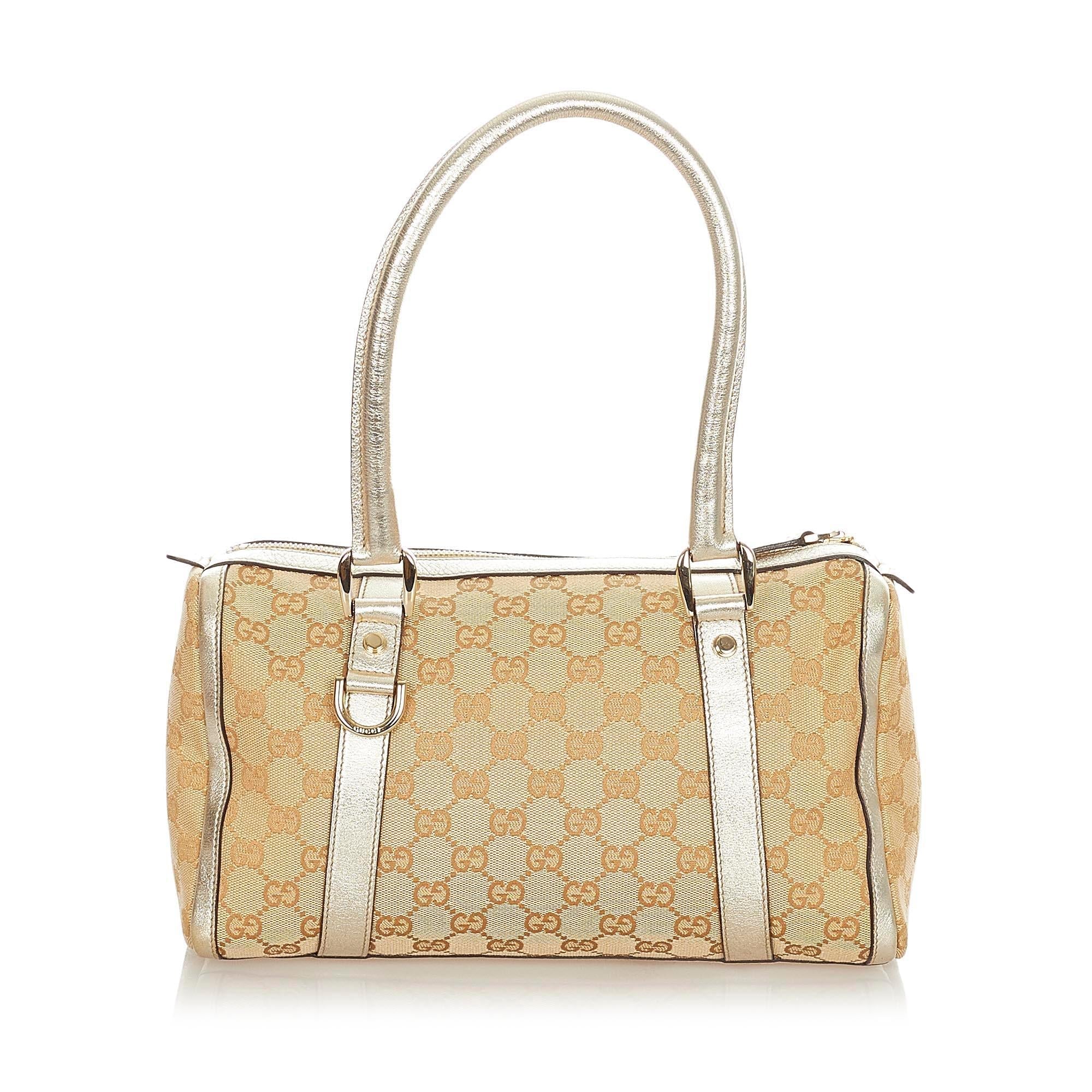 Gucci Abbey GG Canvas Boston Bag (SHG-31972)