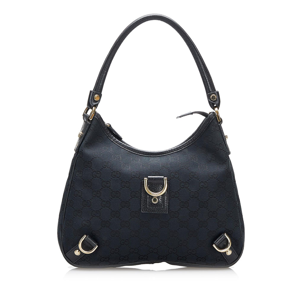 Gucci Abbey GG Canvas D-Ring Shoulder Bag (SHG-UQjKdn)