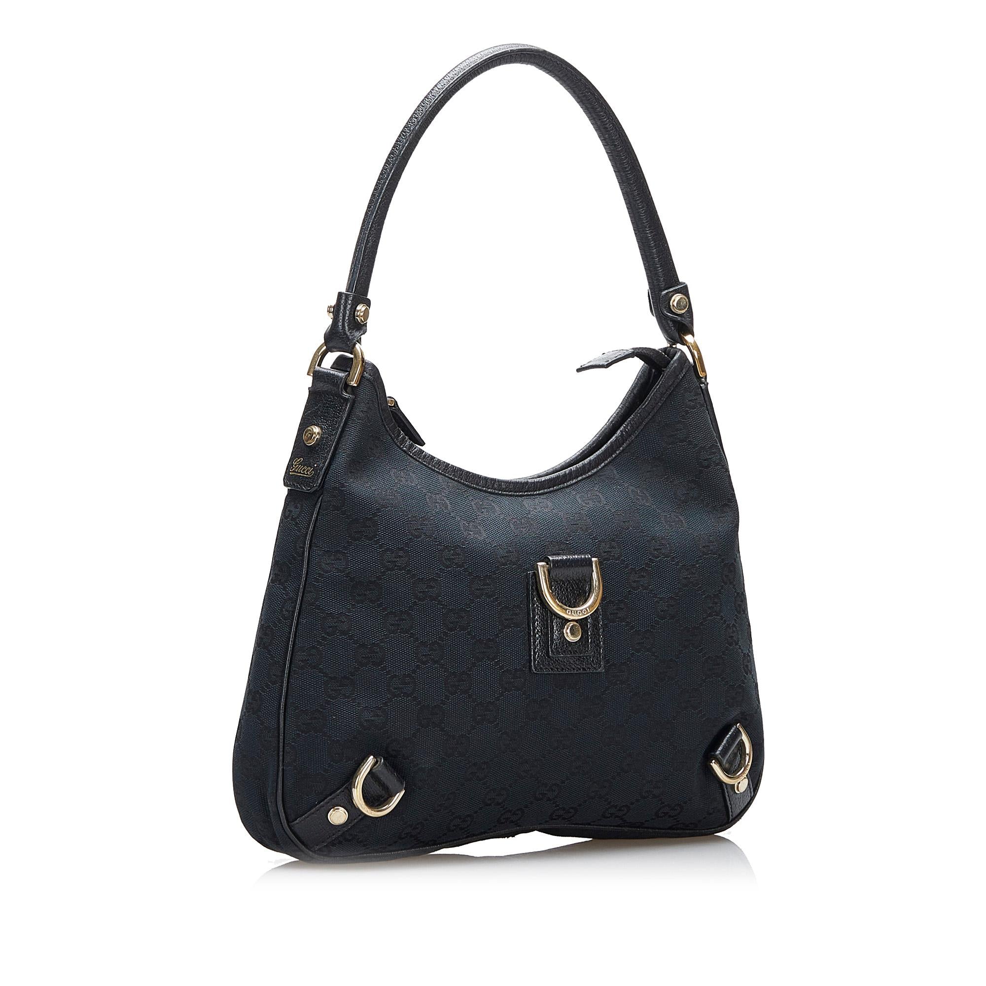 Gucci Abbey GG Canvas D-Ring Shoulder Bag (SHG-UQjKdn)