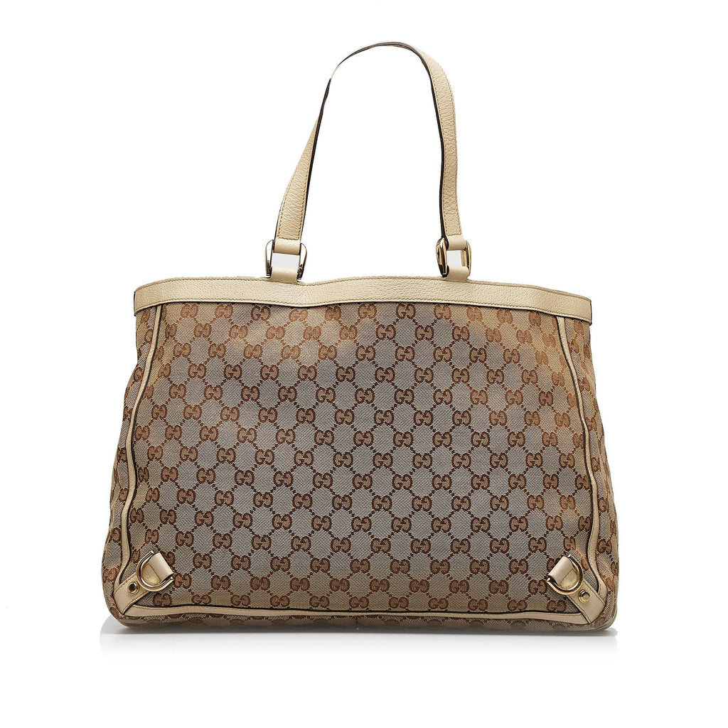 Gucci Abbey GG Canvas Tote (SHG-KlNn76)
