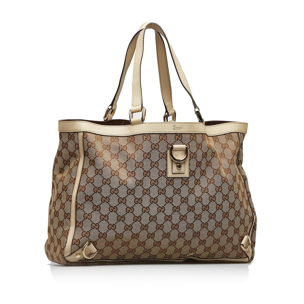 Gucci Abbey GG Canvas Tote (SHG-KlNn76)