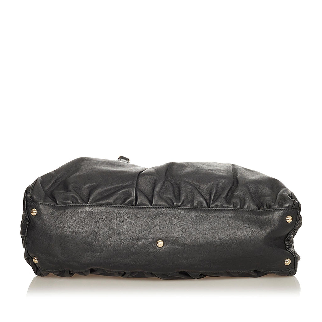 Gucci Abbey Leather Shoulder Bag (SHG-31858)