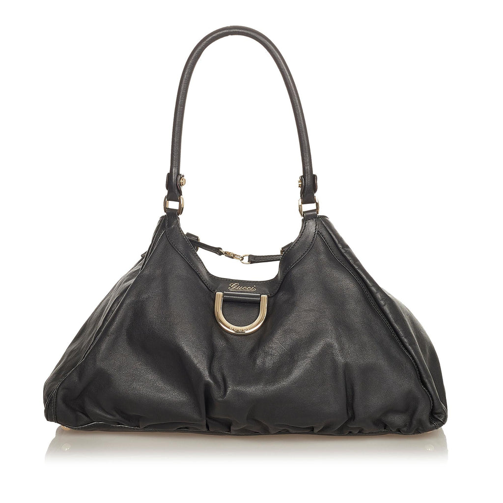 Gucci Abbey Leather Shoulder Bag (SHG-31858)