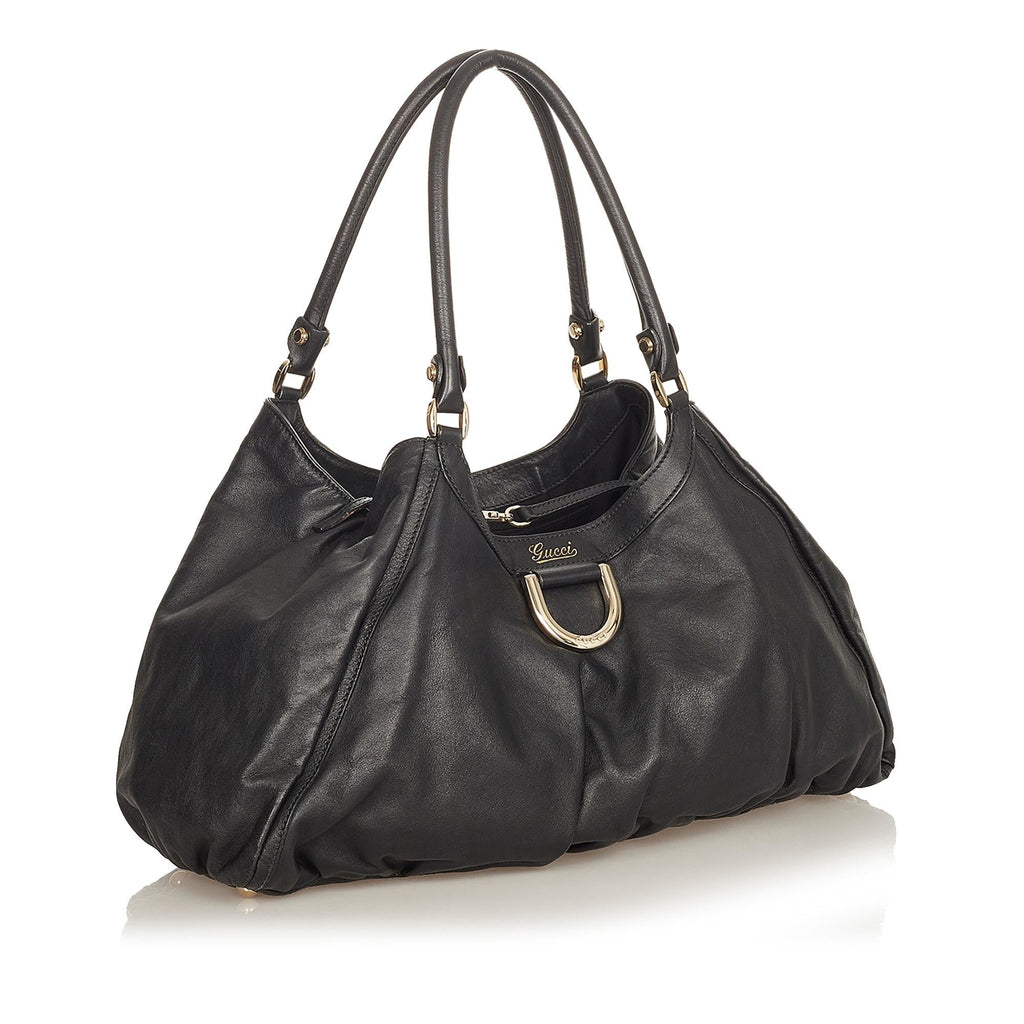 Gucci Abbey Leather Shoulder Bag (SHG-31858)