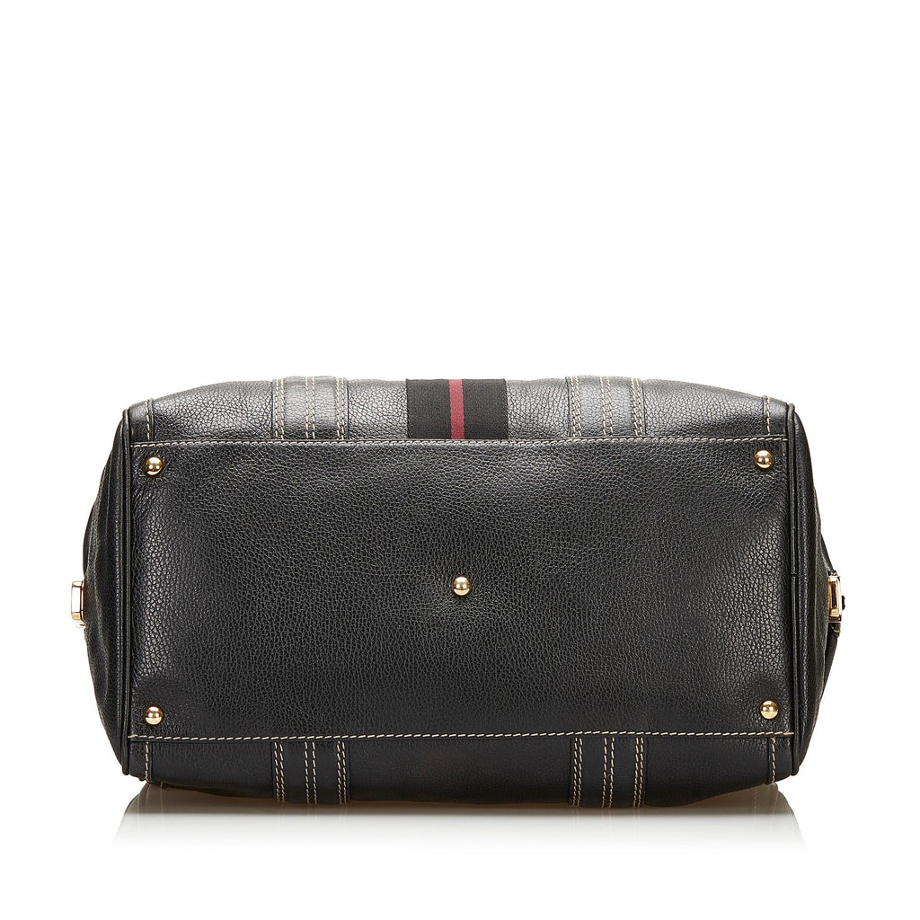 Gucci Aviatrix Leather Boston Bag (SHG-35967)