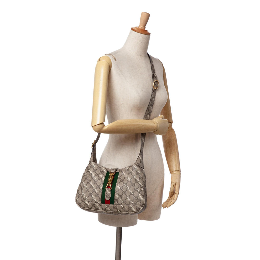 Gucci Balenciaga The Hacker Project Small GG Supreme Web Jackie 1961