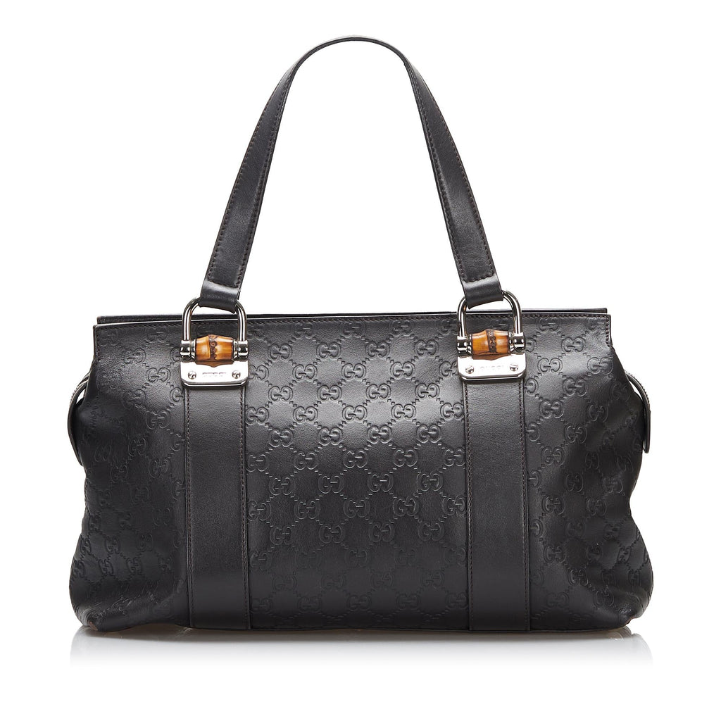 Gucci Bamboo Bar Guccissima Satchel (SHG-5c7shZ)