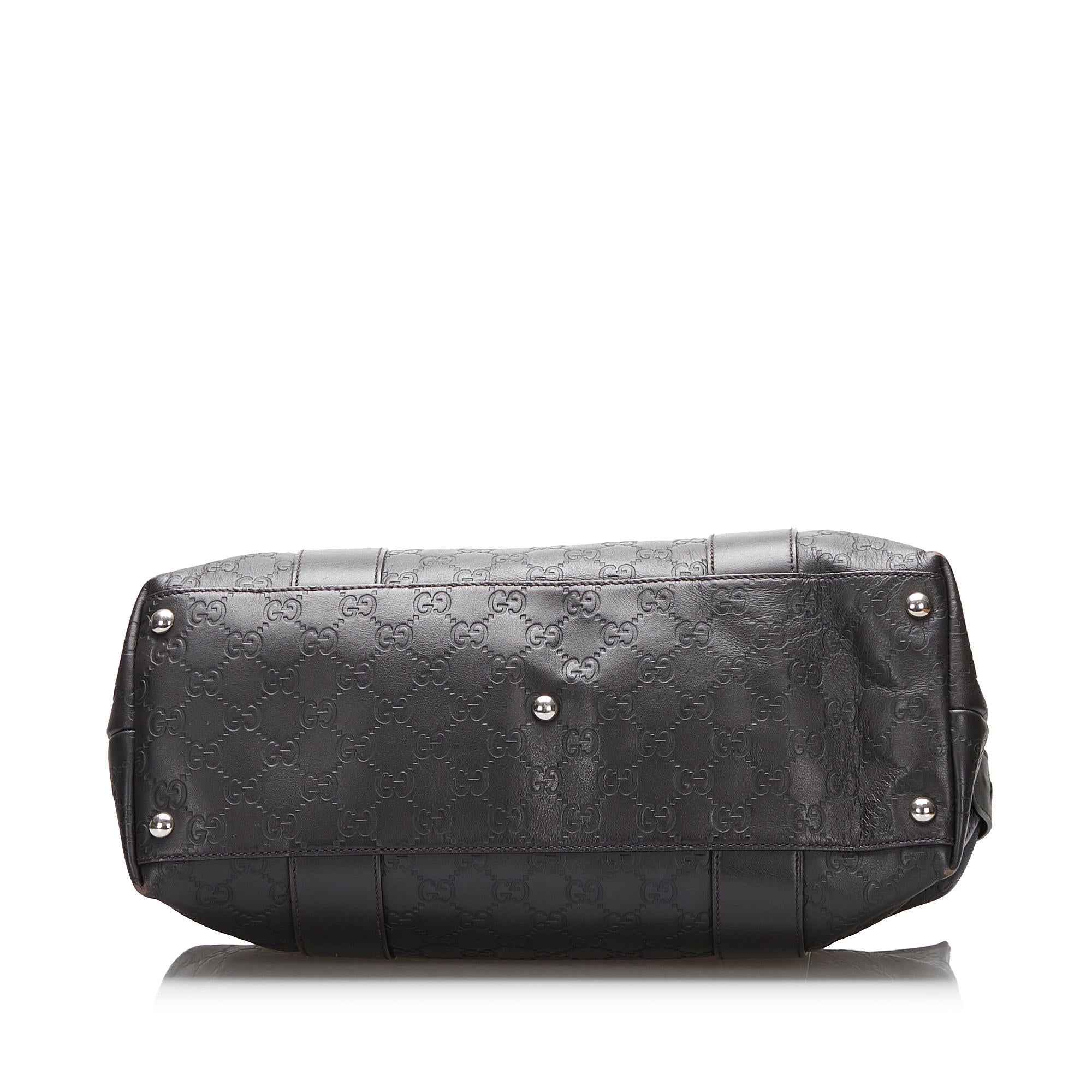 Gucci Bamboo Bar Guccissima Satchel (SHG-5c7shZ)