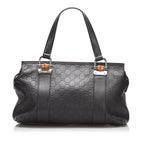 Gucci Bamboo Bar Guccissima Satchel (SHG-5c7shZ)