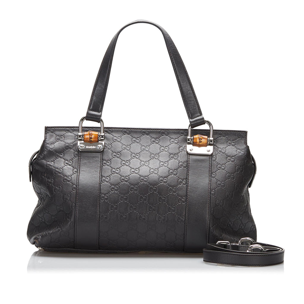 Gucci Bamboo Bar Guccissima Satchel (SHG-5c7shZ)
