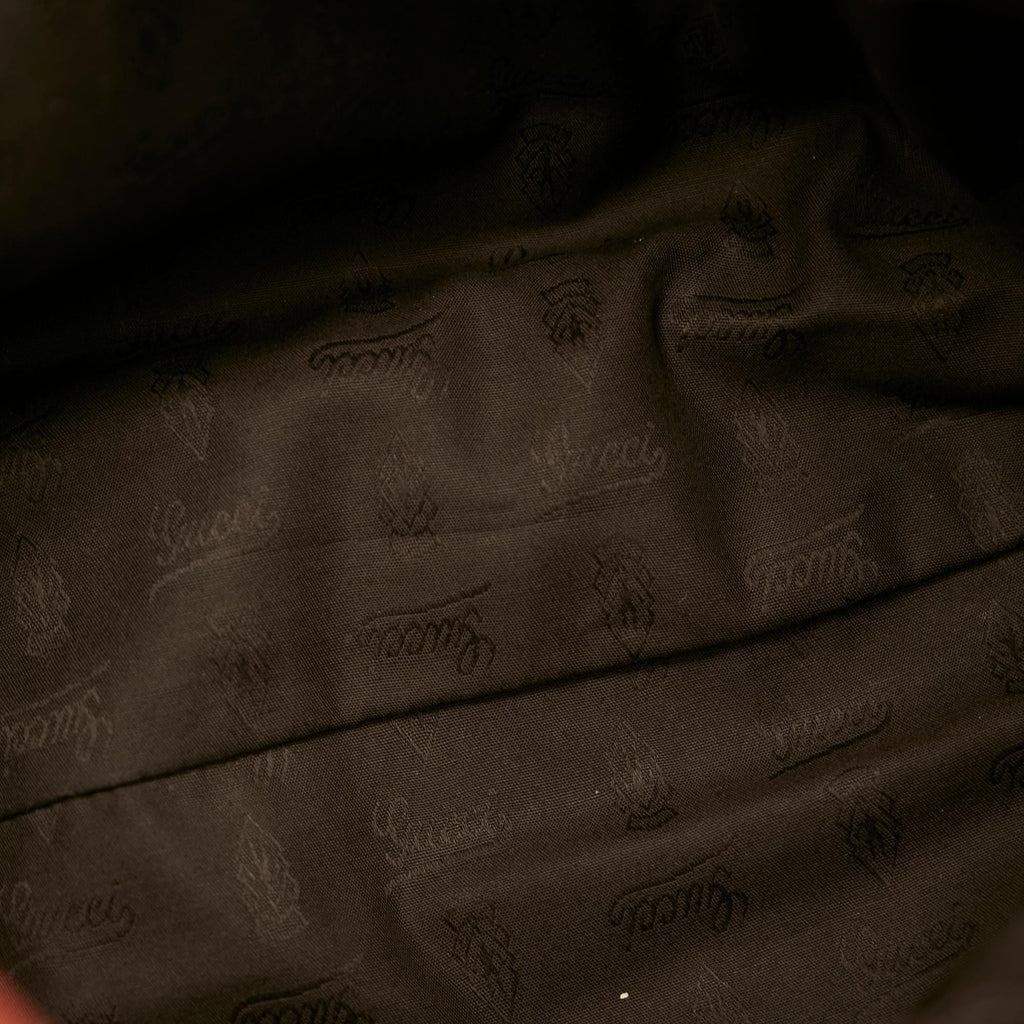 Gucci Bamboo Bar Leather Shoulder Bag (SHG-24217)