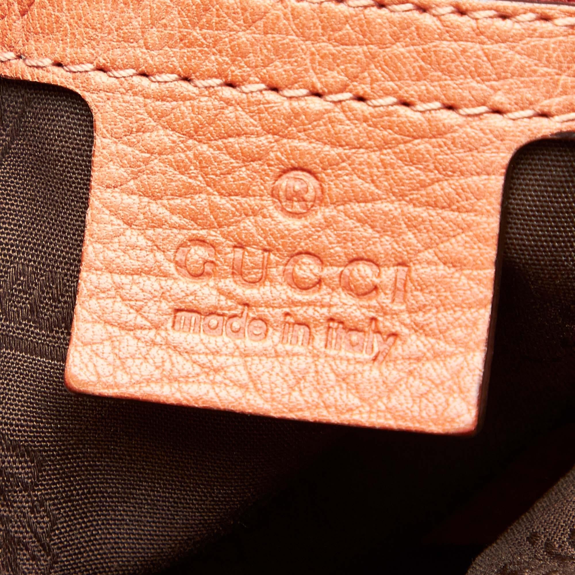 Gucci Bamboo Bar Leather Shoulder Bag (SHG-32182)