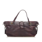 Gucci Bamboo Bar Leather Tote Bag (SHG-31697)