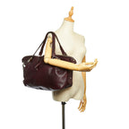 Gucci Bamboo Bar Leather Tote Bag (SHG-31697)