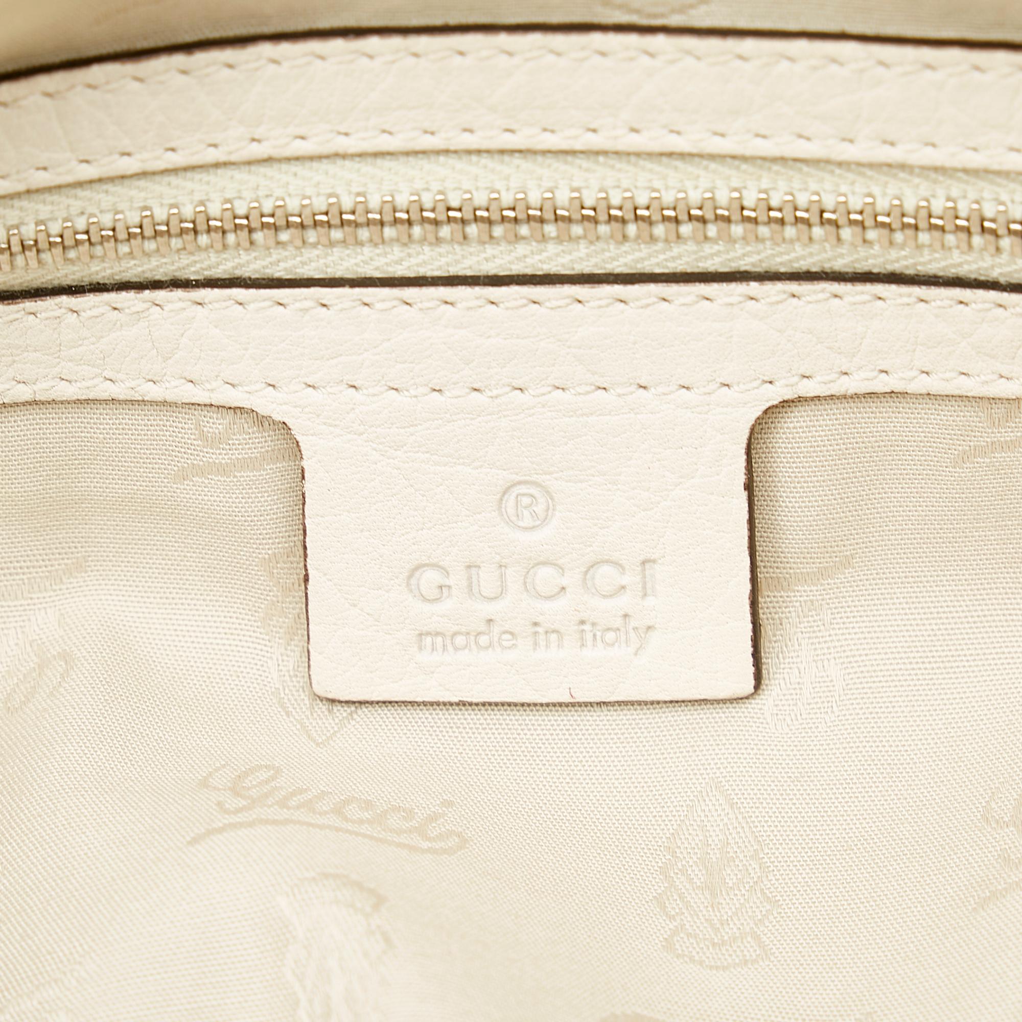 Gucci Bamboo Bar Leather Tote Bag (SHG-33881)