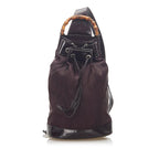 Gucci Bamboo Canvas Drawstring Backpack (SHG-32364)