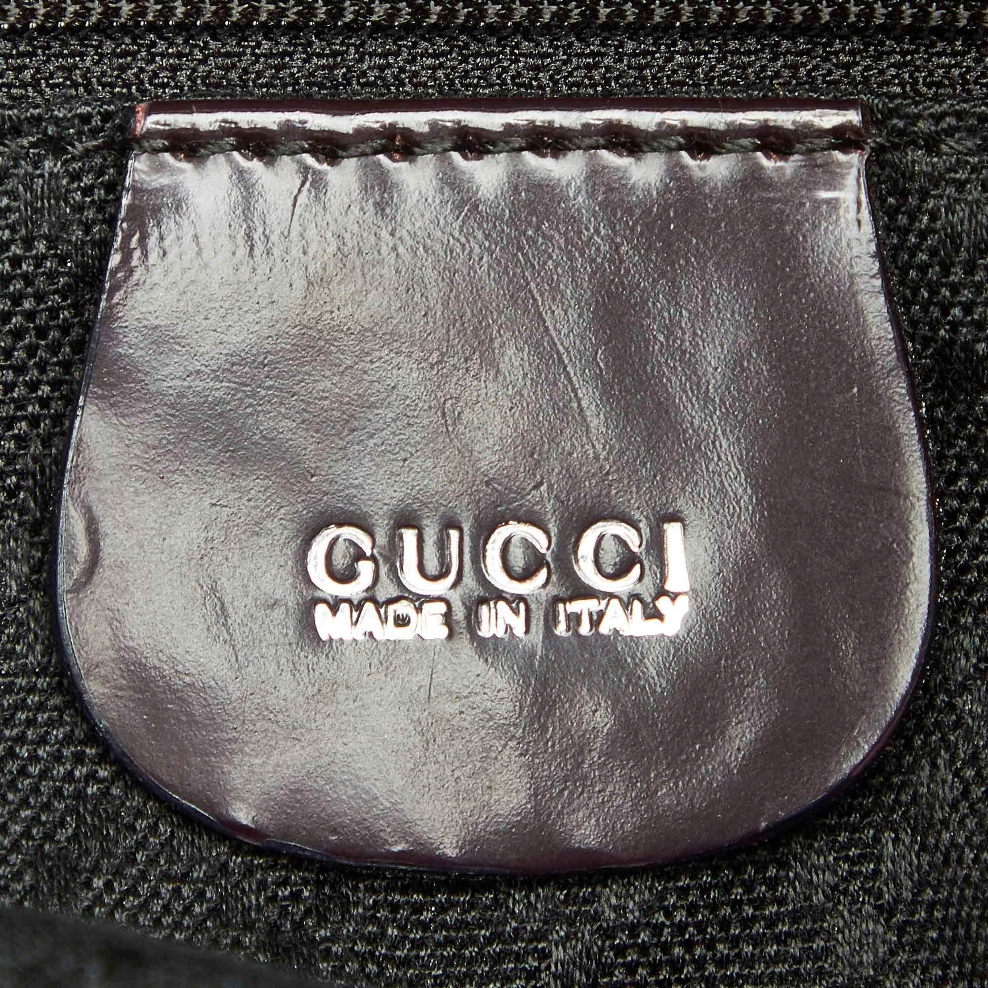 Gucci Bamboo Canvas Drawstring Backpack (SHG-32364)