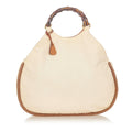 Gucci Bamboo Canvas Handbag (SHG-20998)